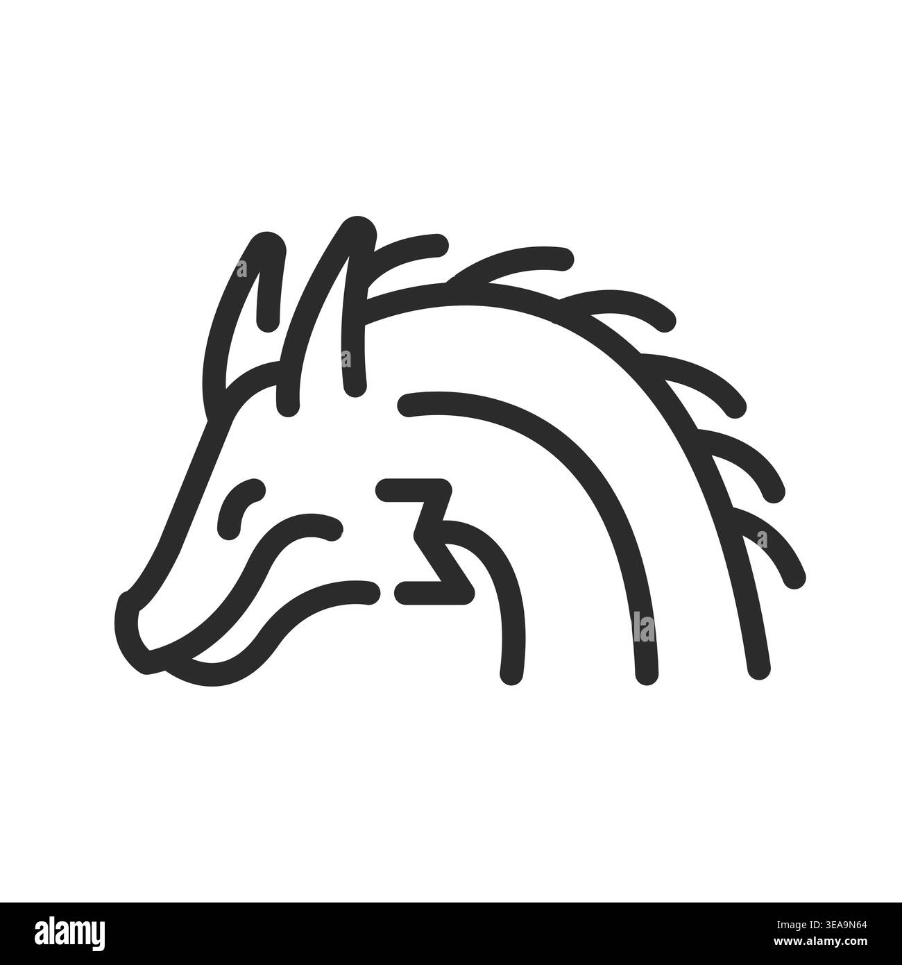 Dragon Head Icon Stock Vector Image & Art - Alamy