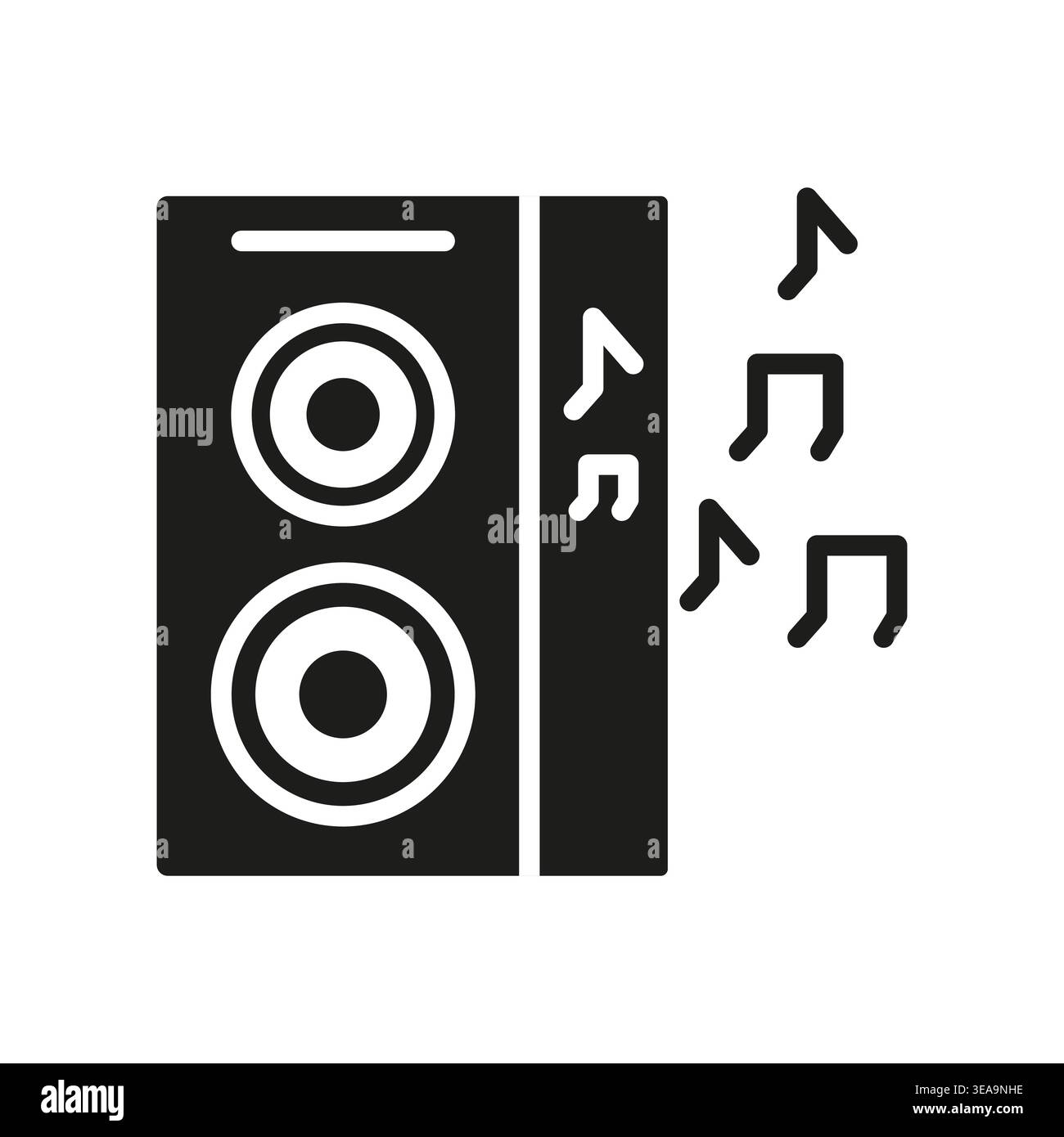 Music Speaker Sound Icon Stock Vector