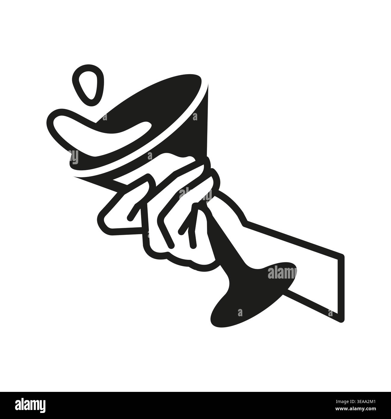 Cocktail Glass Icon Stock Vector