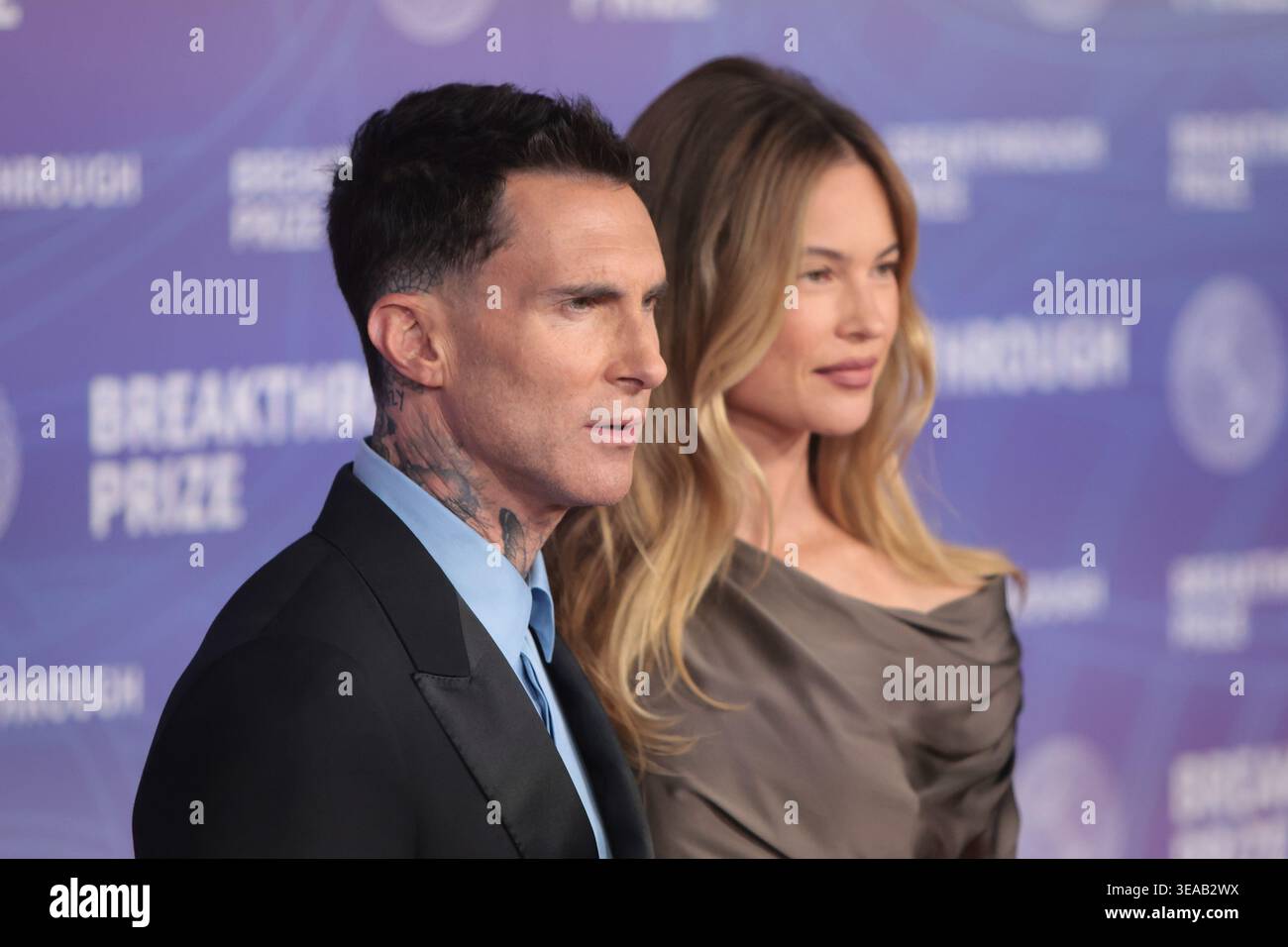 Adam Levine And Behati Prinsloo Attends The 12th Breakthrough Prize 