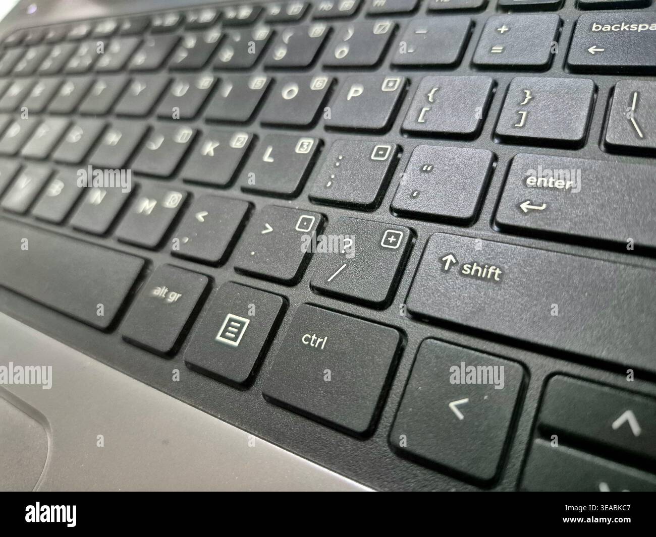 Closeup of a Keyboard Stock Photo