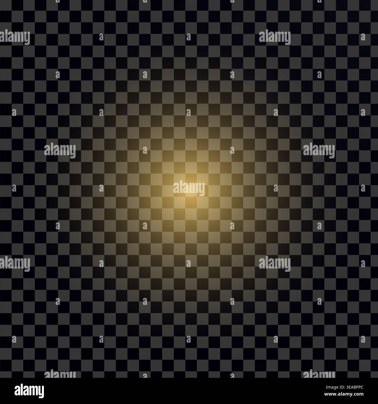 A Subtle Gradient of Golden Light Surrounded by a Soft Checkered Pattern Background Stock Vector