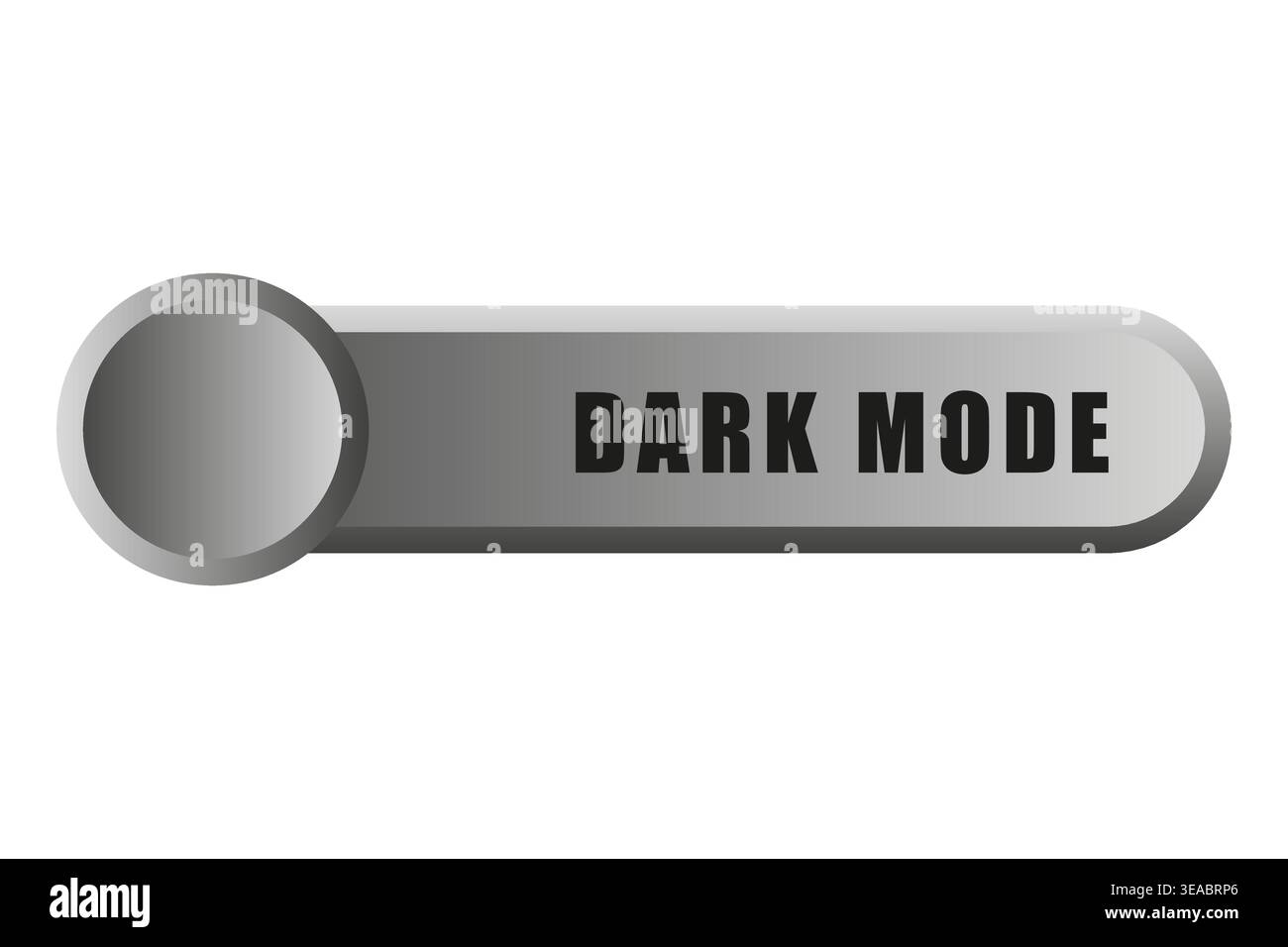 Vector DARK MODE switch button. User interface toggle element. Modern theme feature. Stock Vector