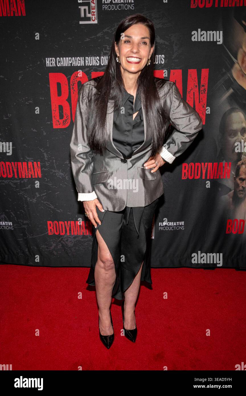 Michele Kanan beim Screening des Films Bodyman im Fine Arts Theater ...