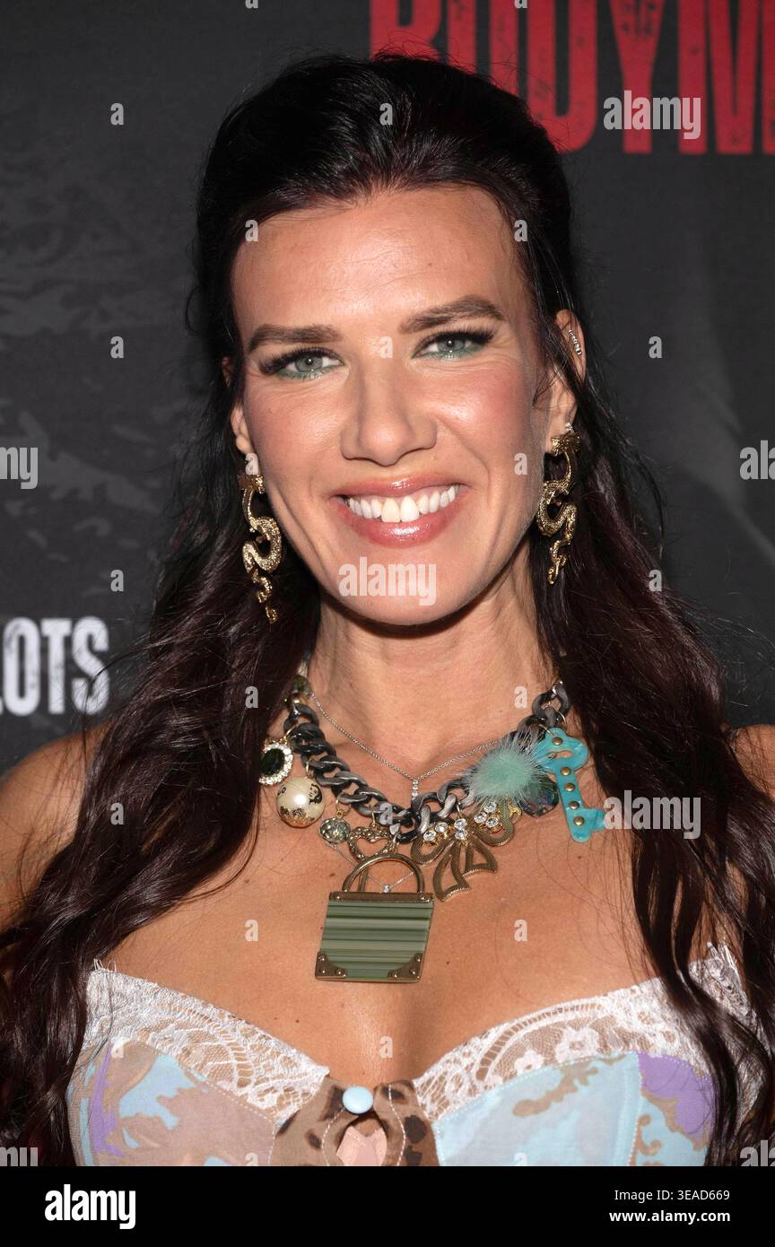 Natalie Burn beim Screening des Films Bodyman im Fine Arts Theater. Los ...