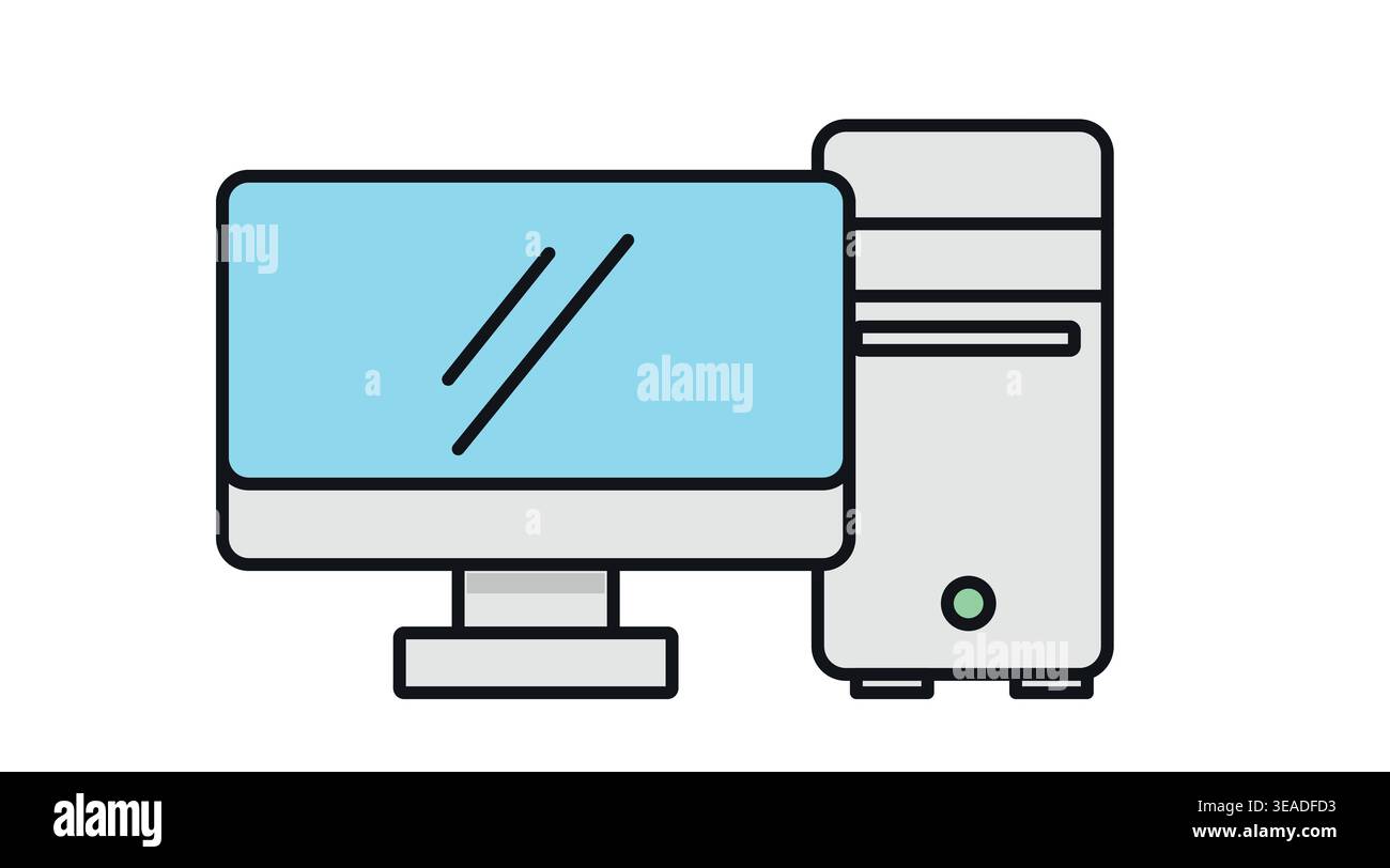 Workstation vector vectors hi-res stock photography and images - Alamy