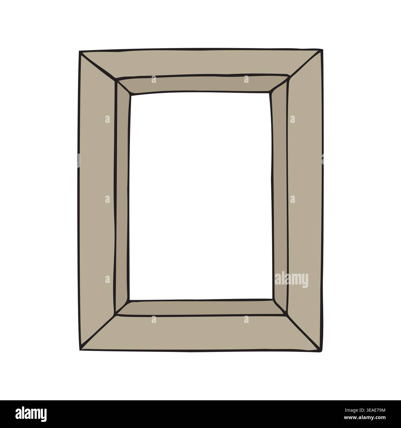 Vector hand drawn doodle sketch frame Stock Vector