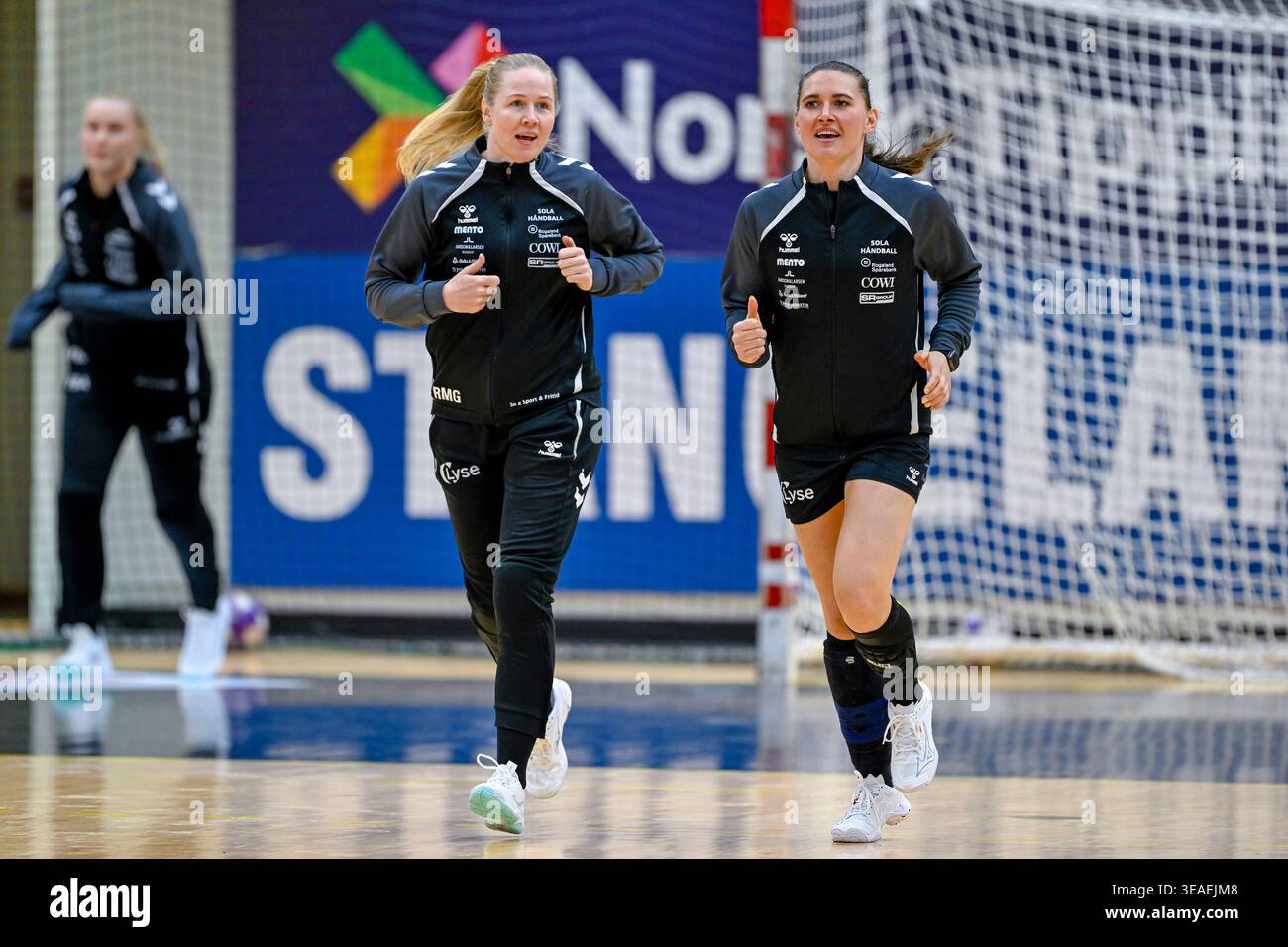 Allen Rikke Sola 20260422. Sola's Rikke Marie Granlund before the handball match ...