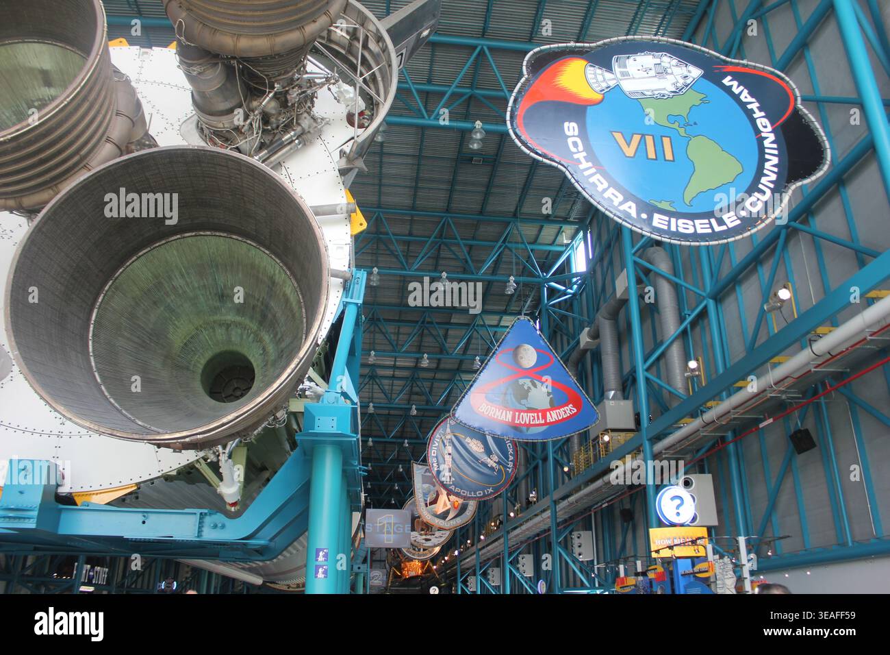 Starcluster Engine Massive F-1 Rocket Engines of the Saturn V Moon Rocket on Display, Five ...