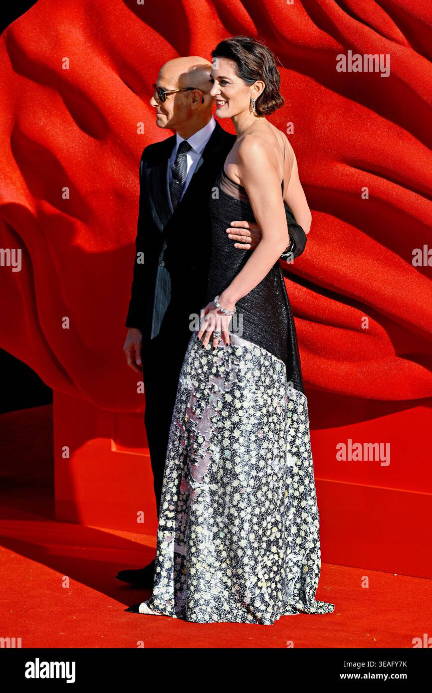 Li Felicity London, England - April 22 2026: Stanley Tucci, Felicity Blunt at The ...