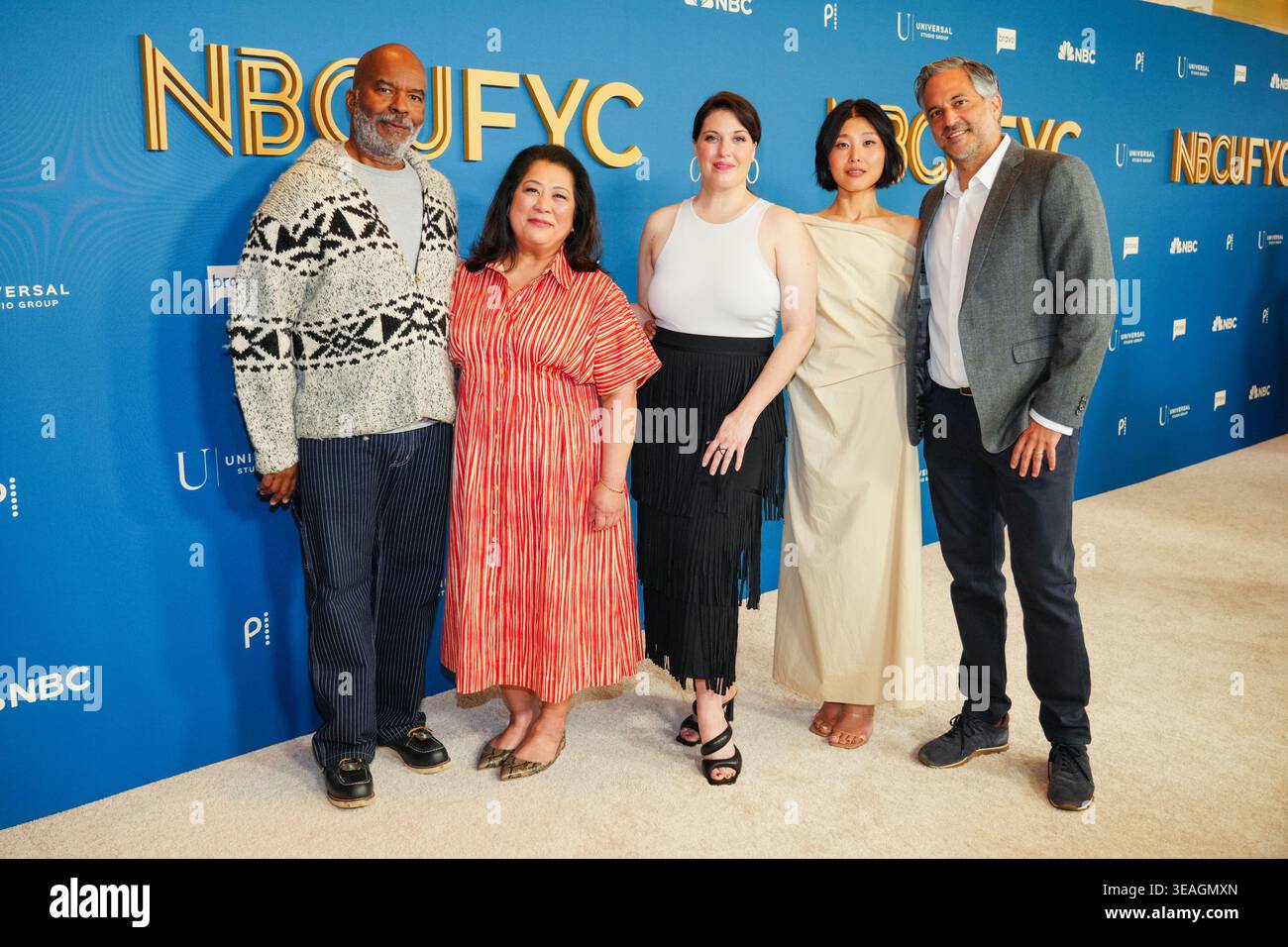 David Alan Grier, from left, Kaliko Kauahi, Allison Tolman, Kahyun Kim ...
