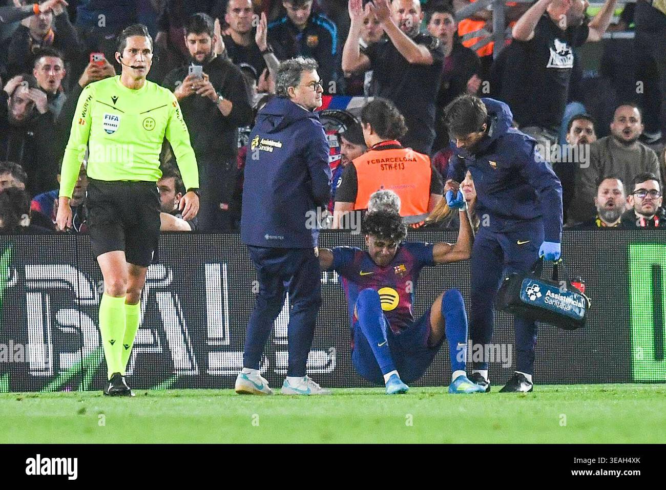 Spanish La Liga EA Sports soccer match FC Barcelona vs Celta at Camp ...