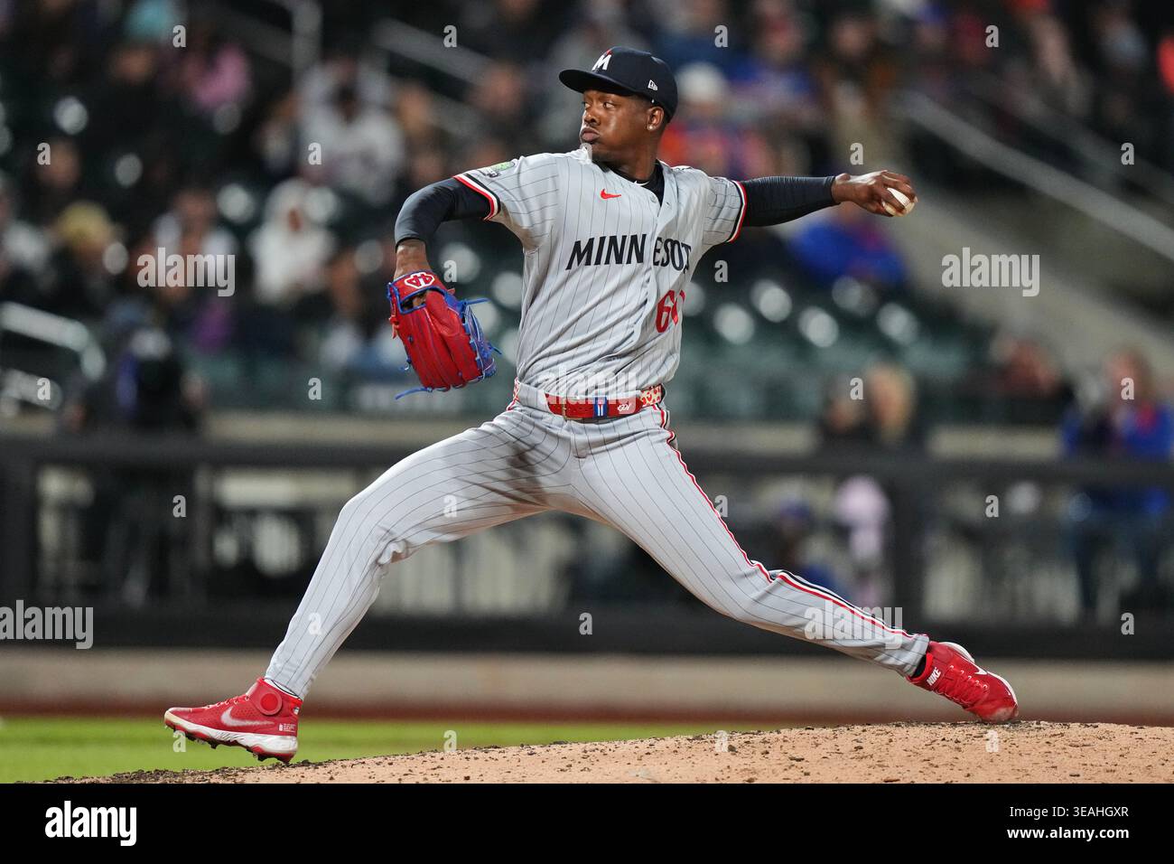 Minnesota Twins' Kendry Rojas pitches during the fifth inning of a ...