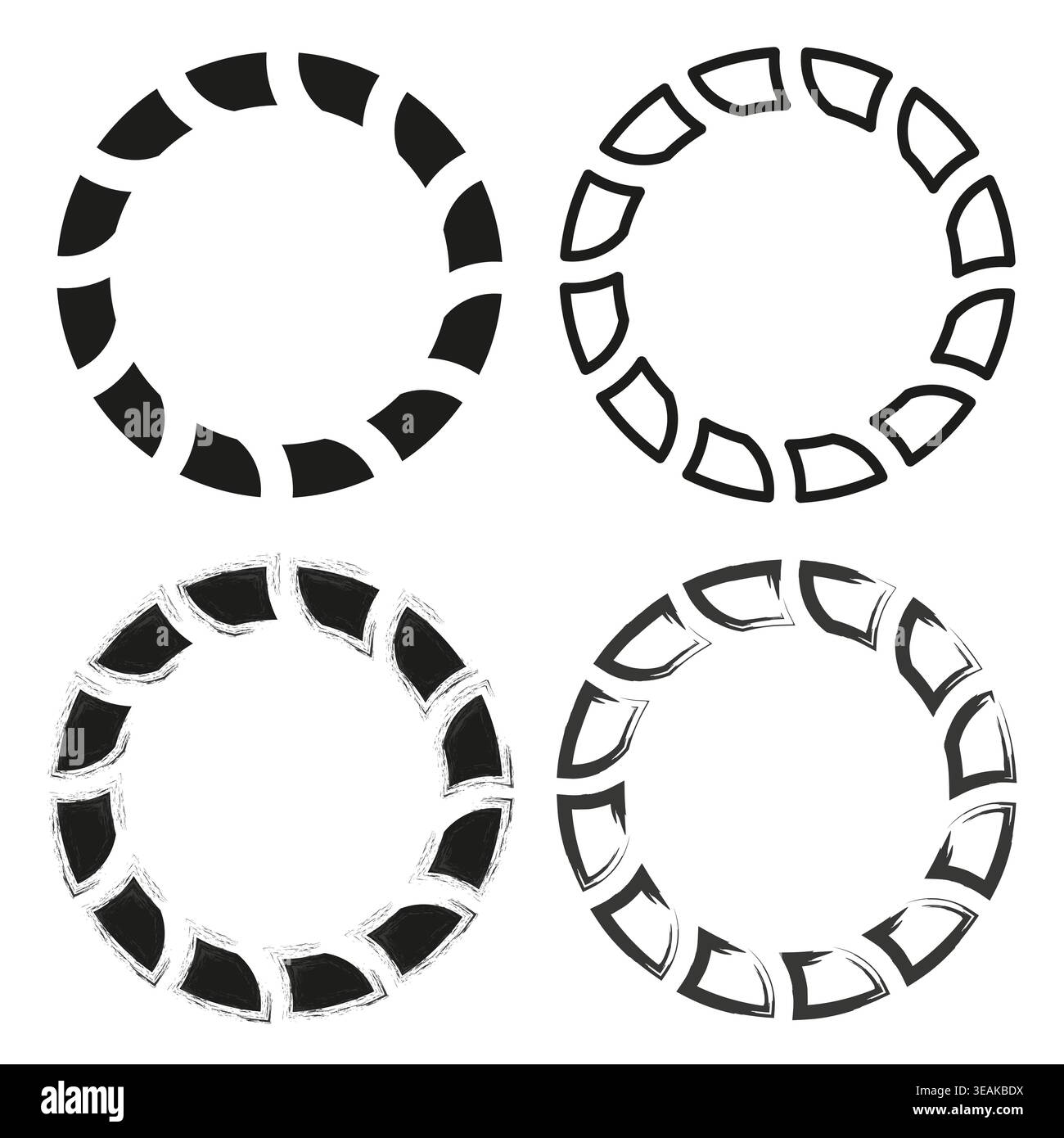 Segmented Frameborder Segmented border hi-res stock photography and images - Alamy
