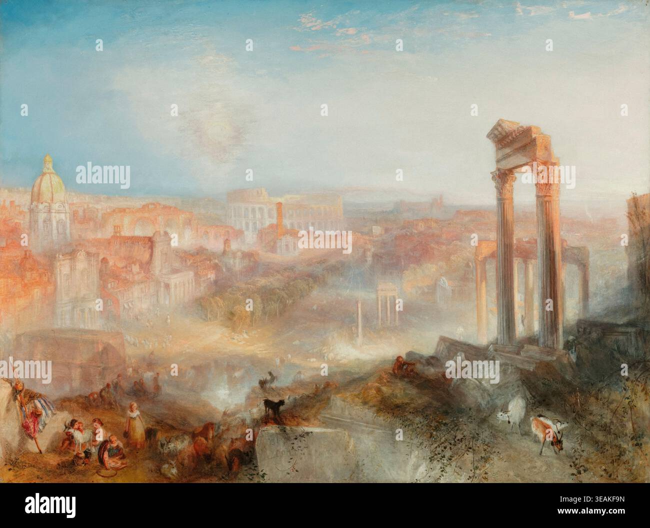 Italian landscape by turner hi-res stock photography and images