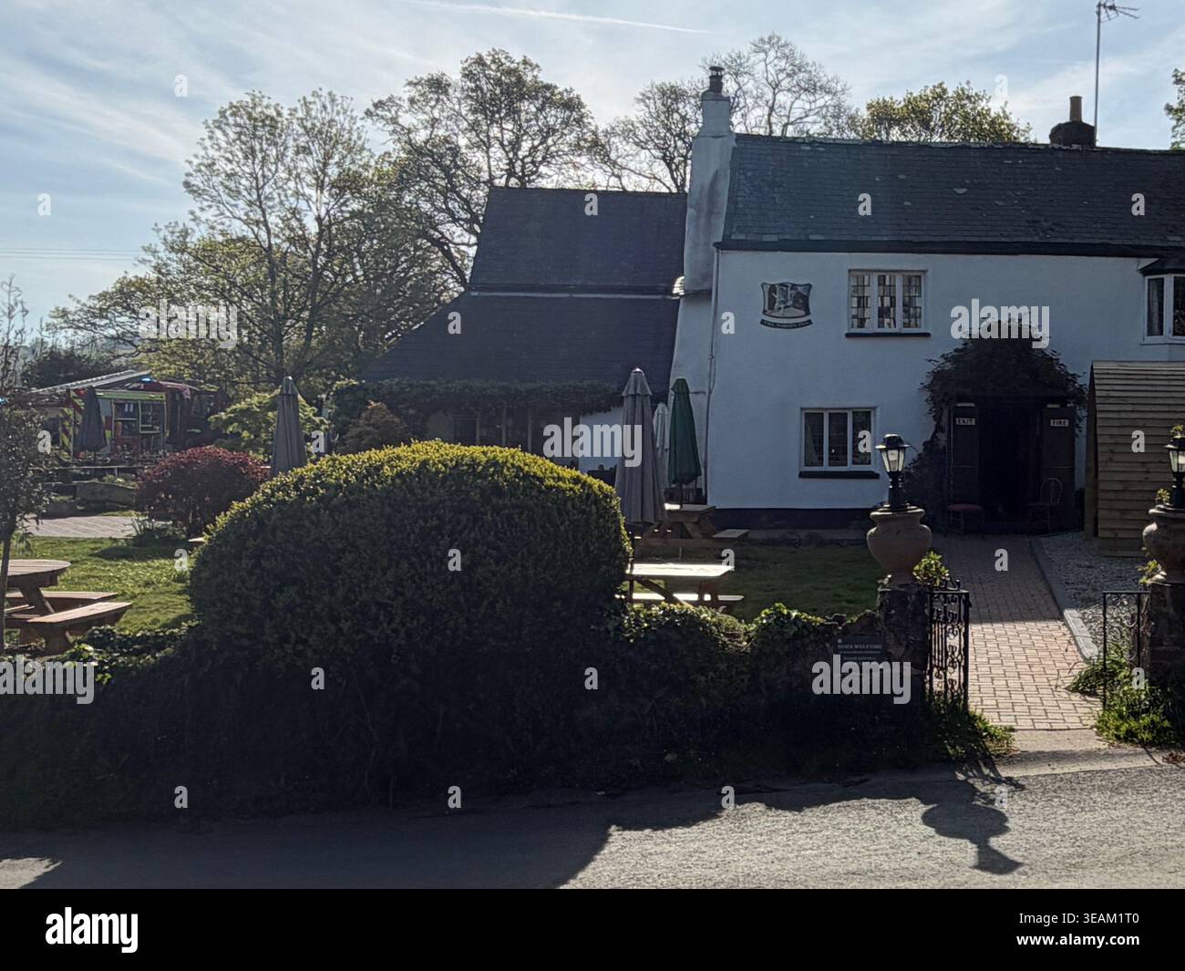 Doddiscombsleigh, Devon, UK. 23rd Apr, 2026. Famous Nobody Inn suffers ...