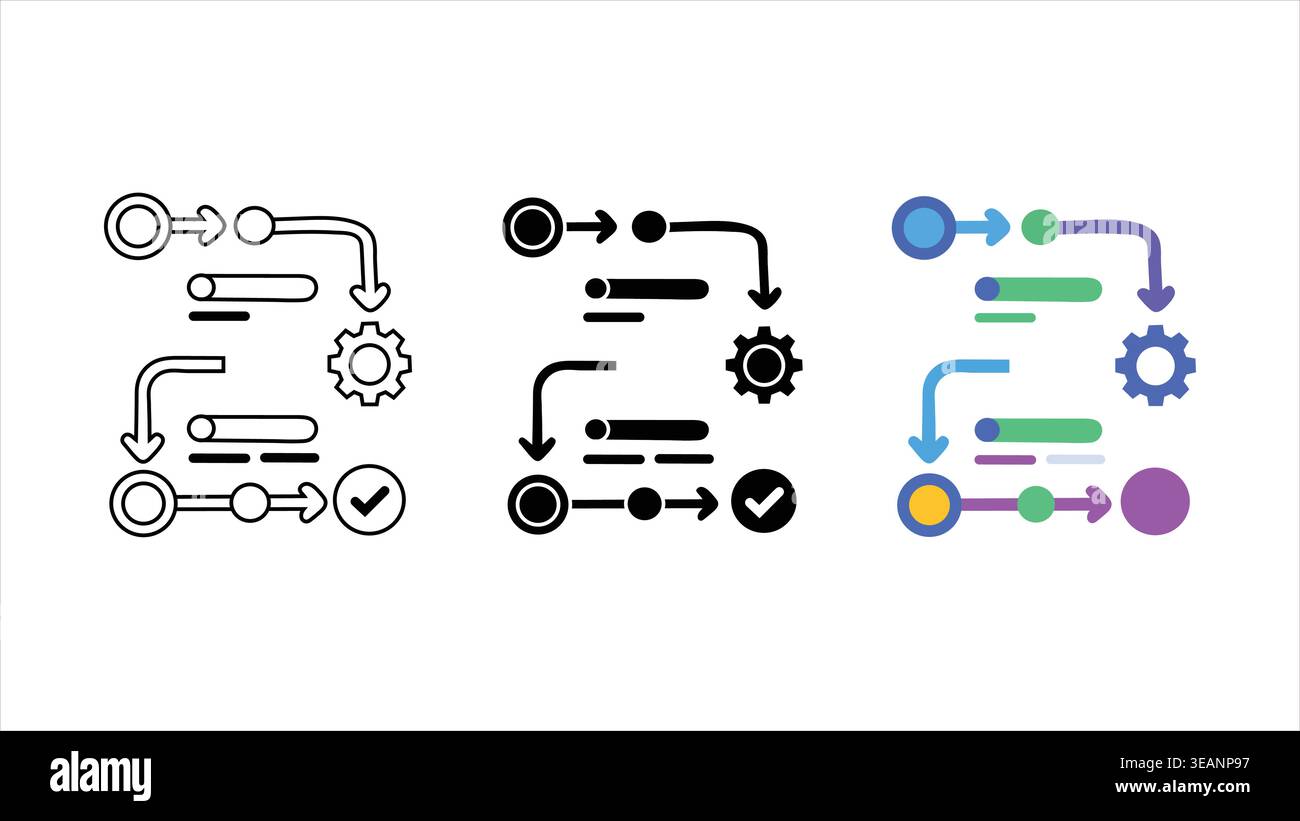Workflow automation flowchart hi-res stock photography and images - Alamy