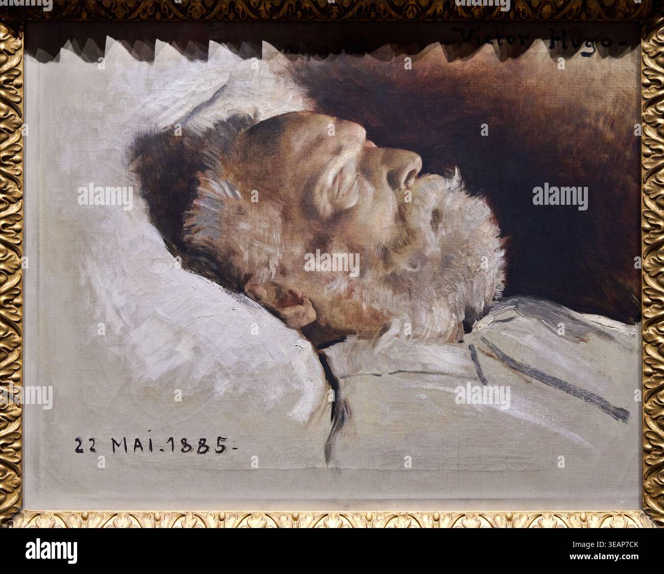 Victor Hugo on his deathbed, Circa 1885, Daniel Saubès (1855 - 1922 ...
