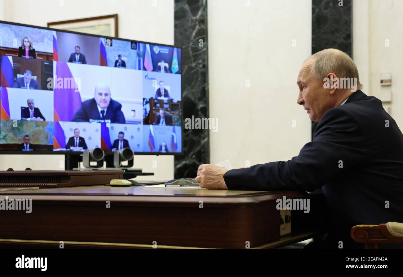 Moscow Russia 23 April 2026 Russian President Vladimir Putin Chairs 