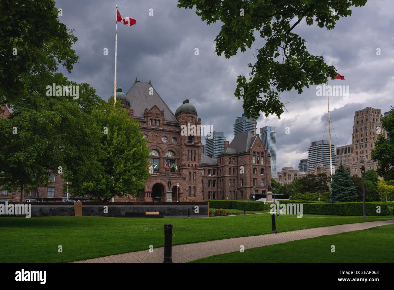 Legislative Assembly of Ontario at Queens Park - Toronto, Ontario, Canada Stock Photo