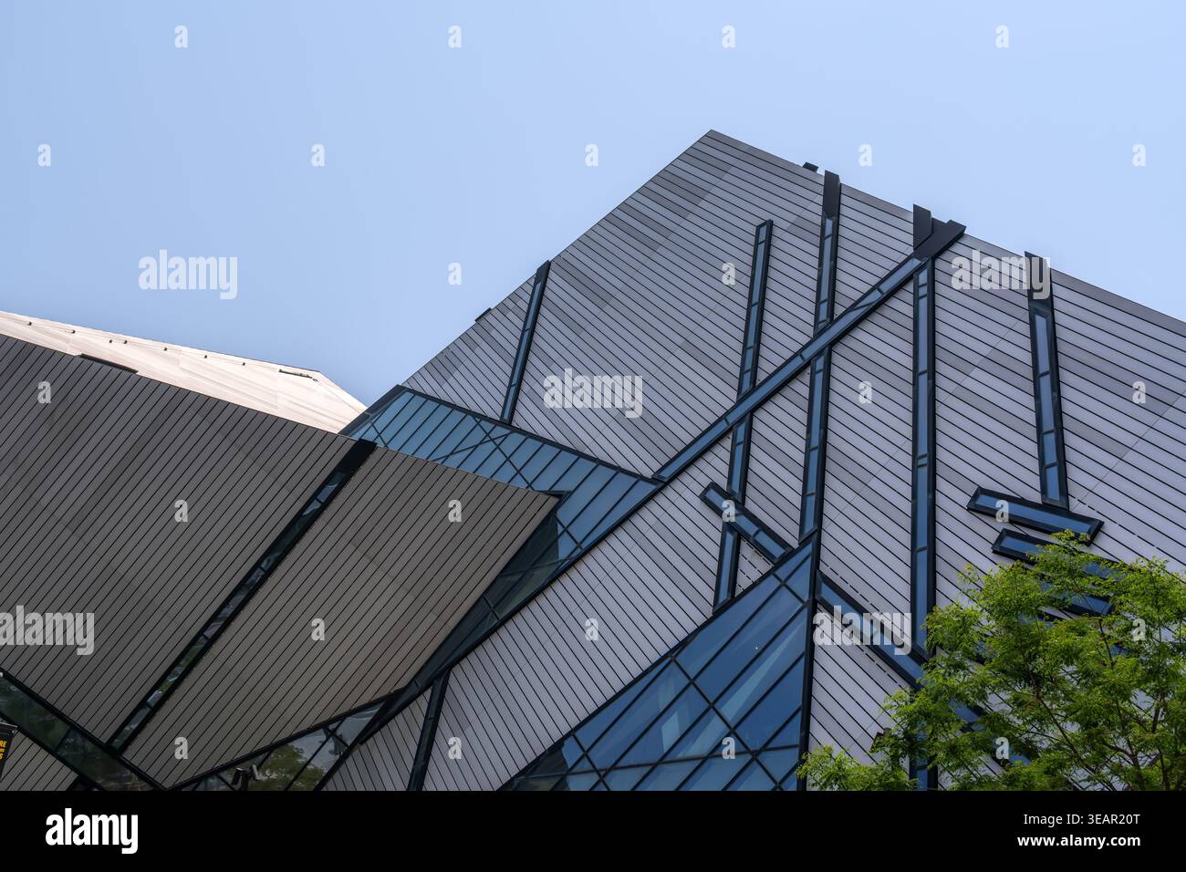 Royal Ontario Museum - Michael Lee-Chin Crystal Facade - Toronto, Ontario, Canada Stock Photo