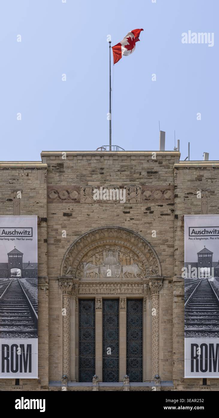Royal Ontario Museum Eastern Facade - Toronto, Ontario, Canada Stock Photo