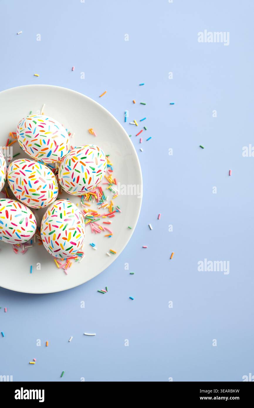 easter egg, multi colored, easter eggs, multi coloreds Stock Photo