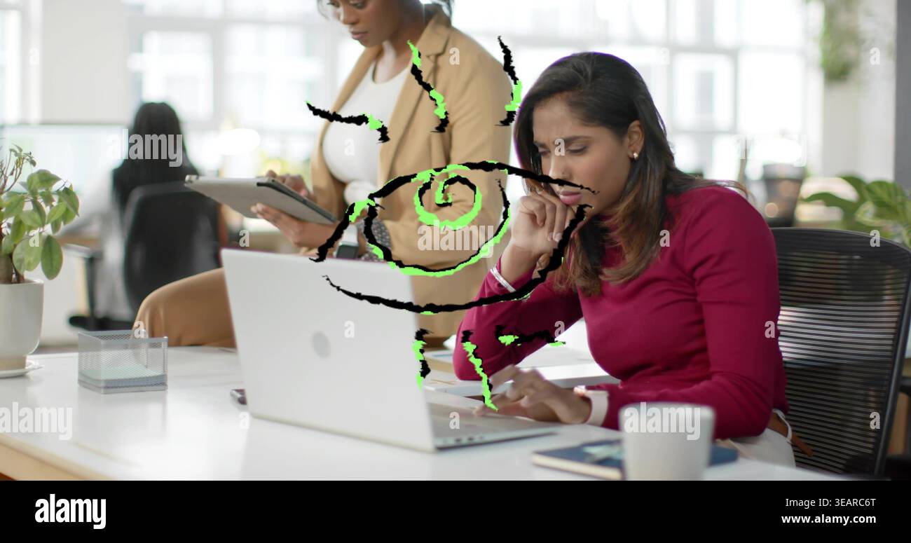 Team typing desk woman tapping hi-res stock photography and images - Alamy