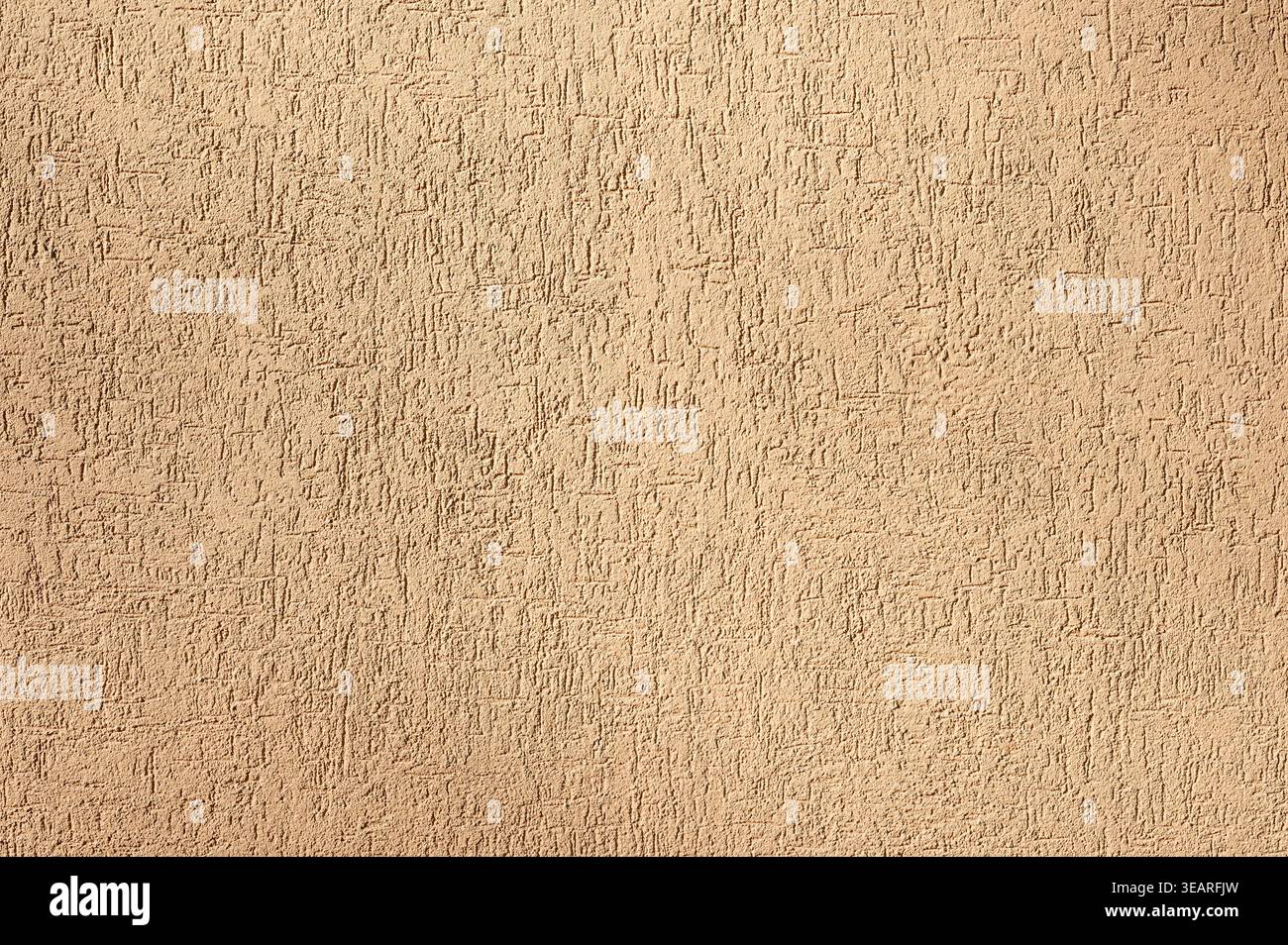 Neutral beige stucco grain texture background for graphic design with copy space Stock Photo