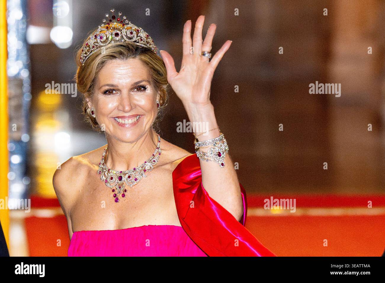 Queen Maxima at the Corps Diplomatique for a gala dinner at the Royal ...