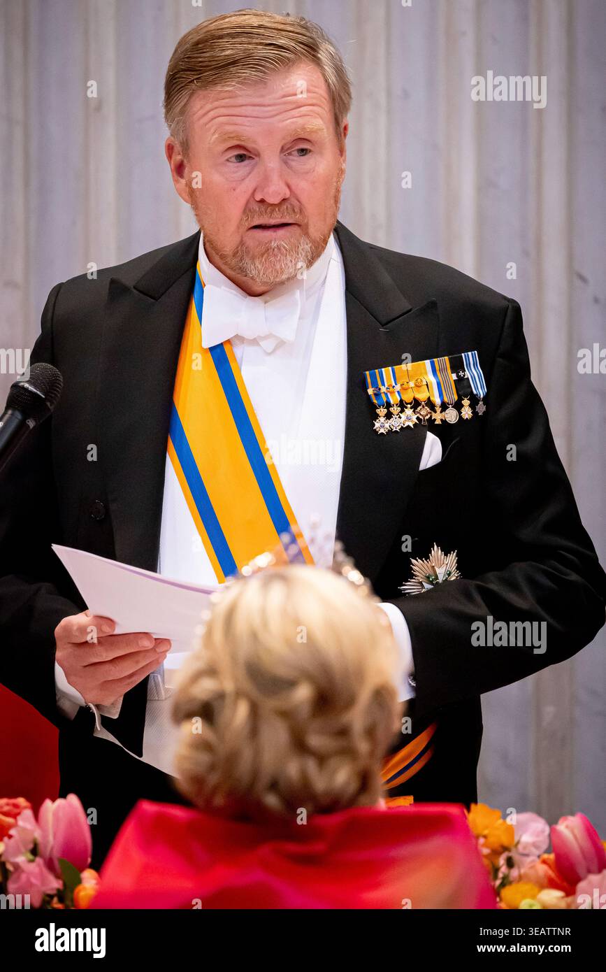 King Willem-Alexander and Queen Maxima at the Corps Diplomatique for a ...