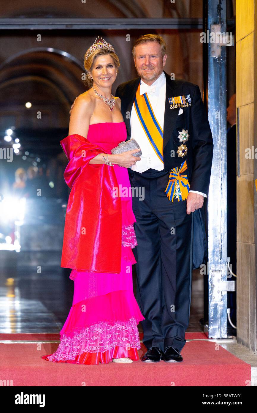 King Willem-Alexander and Queen Maxima at the Corps Diplomatique for a ...