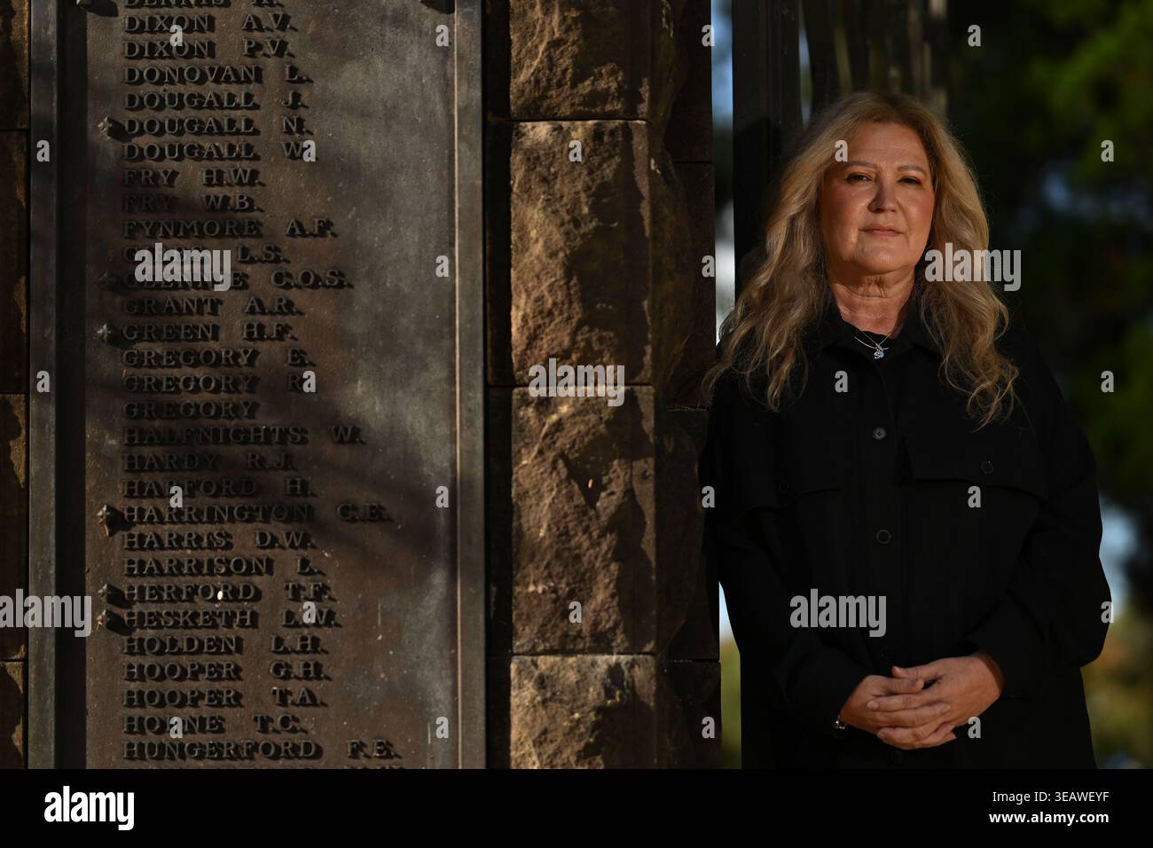 Susan Napper poses for a photograph at Turramurra Memorial Park in ...