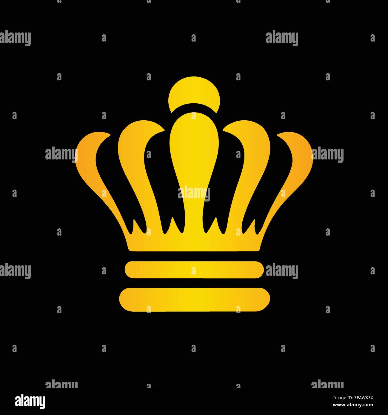 Queen crown isolated gold hi-res stock photography and images 