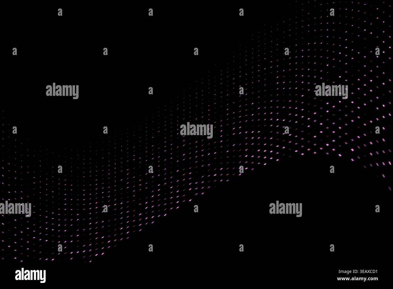 curved halftone wave tech illustration abstract background Stock Vector