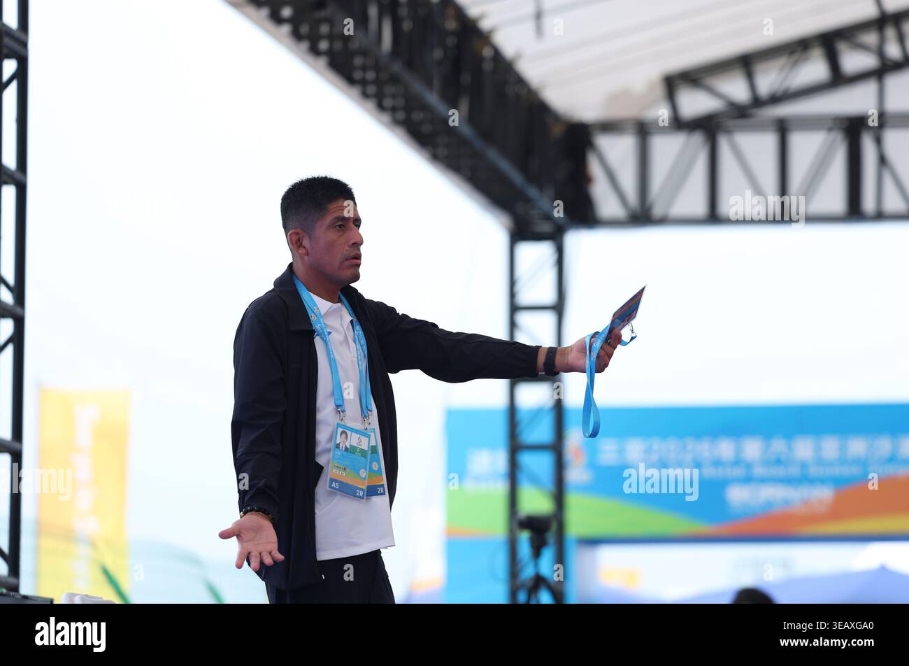Sanya, China's Hainan Province. 24th Apr, 2026. Coach of Zhang Shiying ...