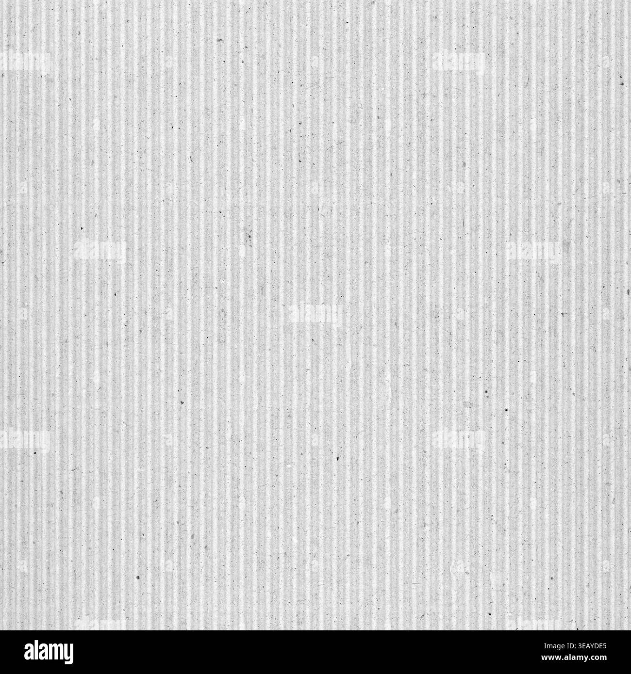 Off white light grey corrugated cardboard texture useful as a background Stock Photo