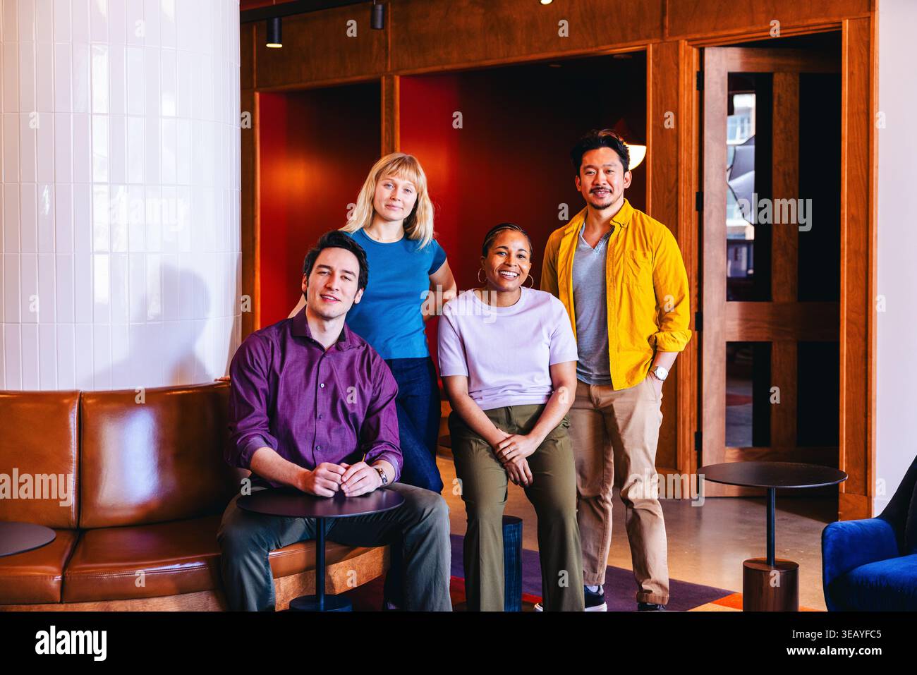 Group of young creative professionals at work Stock Photo