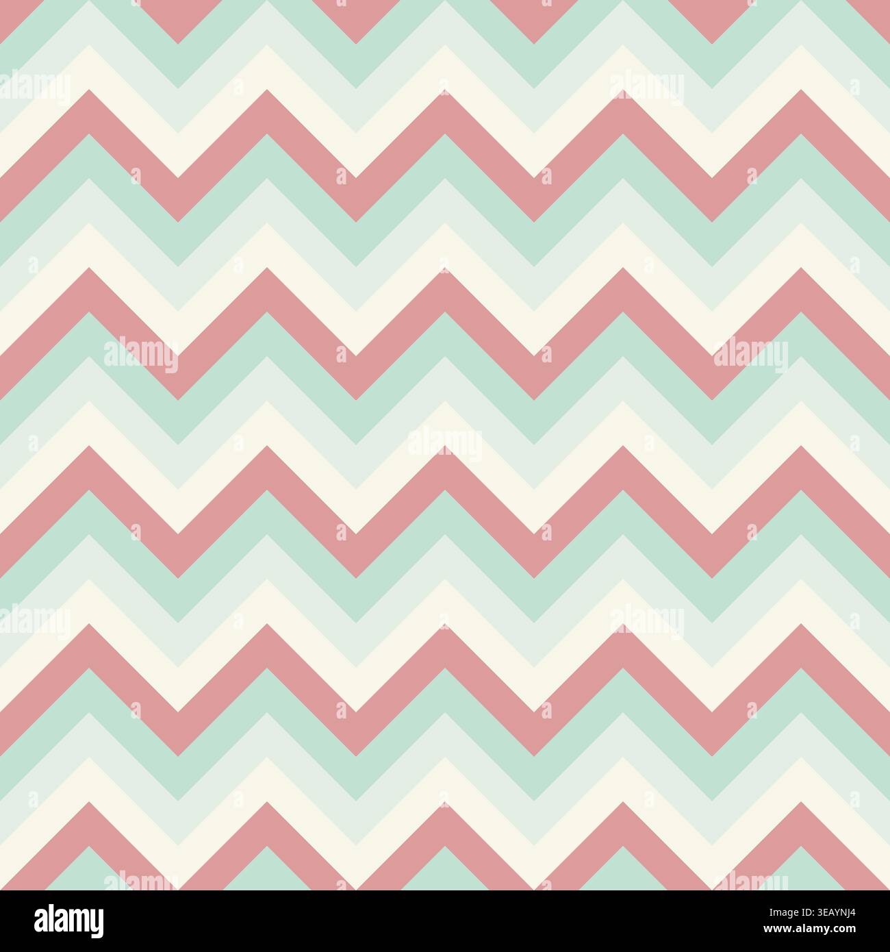 Pastel Chevron Seamless Pattern Soft Zigzag Geometric Background Stock Vector