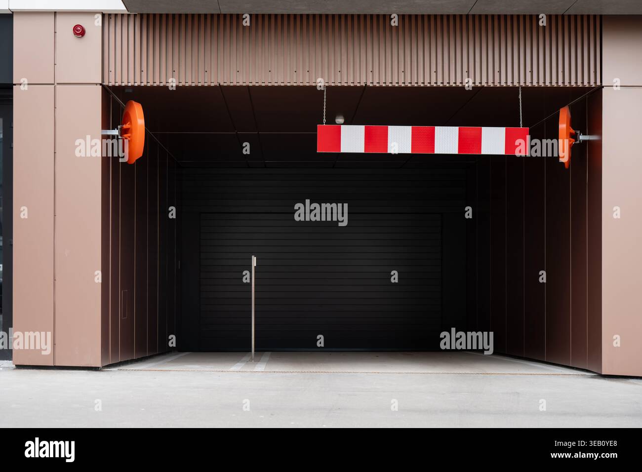Industrial design of a secure vehicle entry to a private parking ...