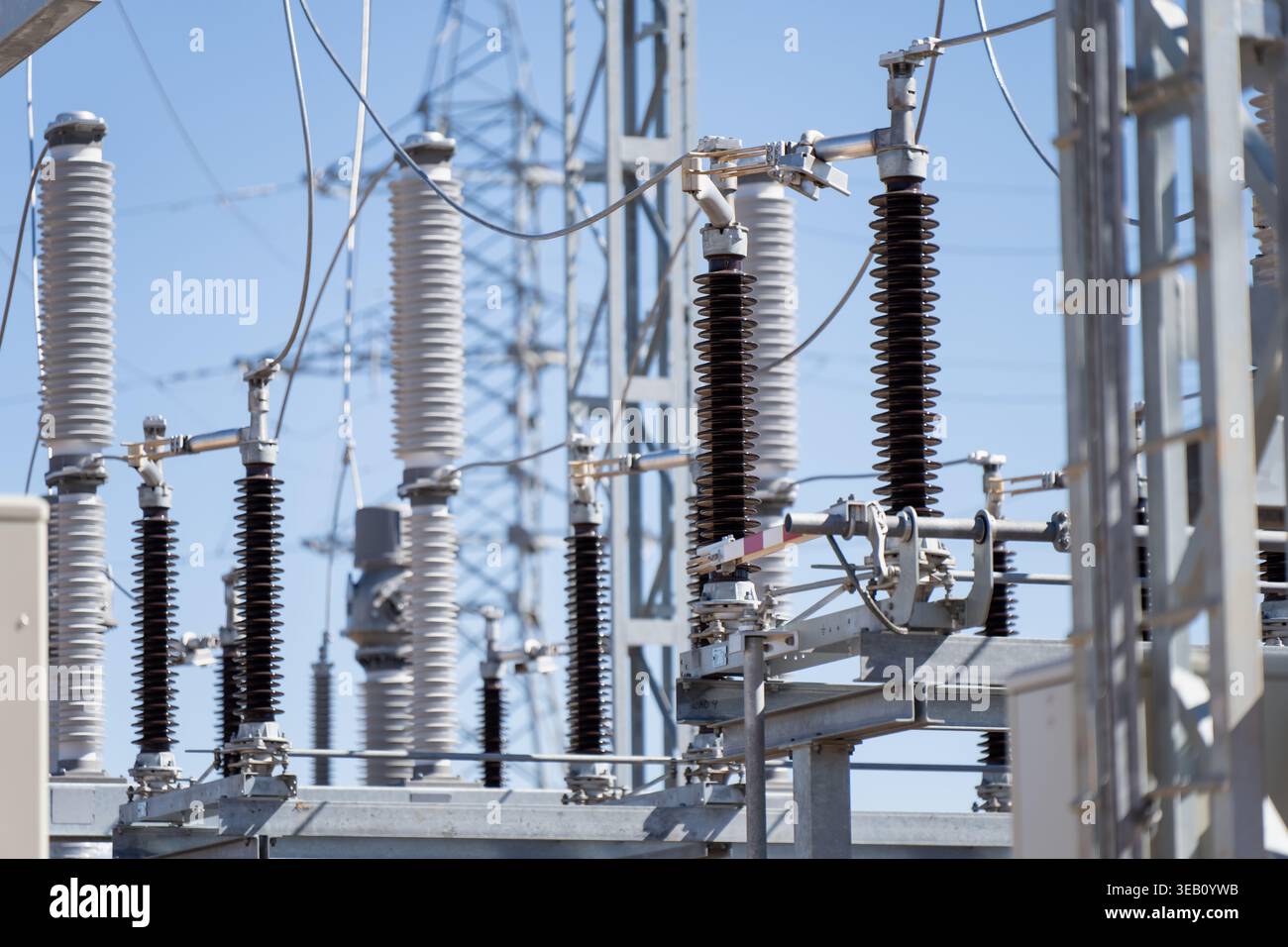 Utility Connection Unit Large scale electric utility substation hardware and conductor ...