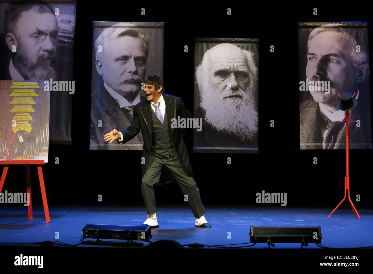 Mexican-French actor Brontis Jodorowsky performs during a rehearsal of ...