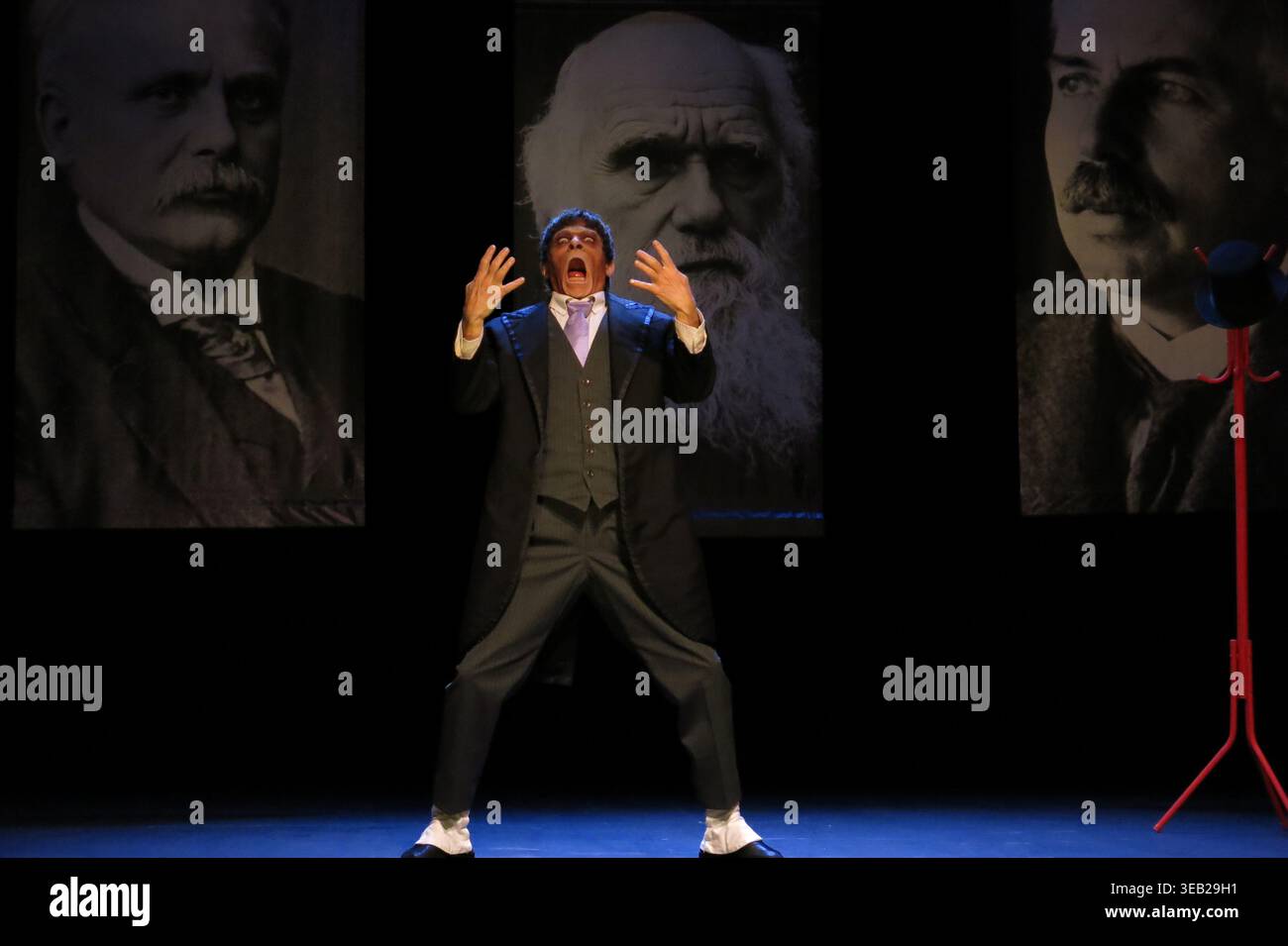 Mexican-French actor Brontis Jodorowsky performs during a rehearsal of ...