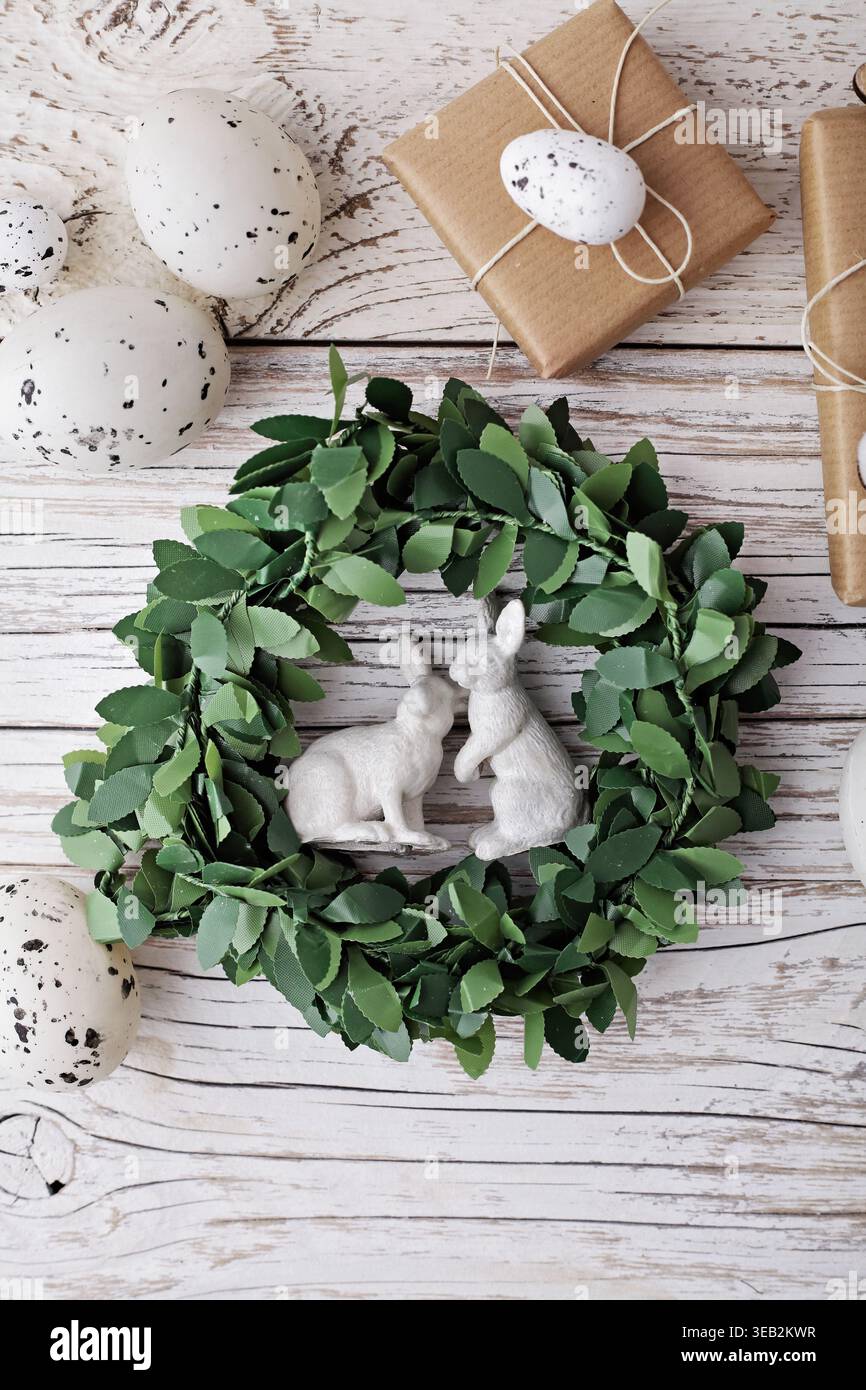 wreath, easter decoration, wreaths, easter decorations Stock Photo