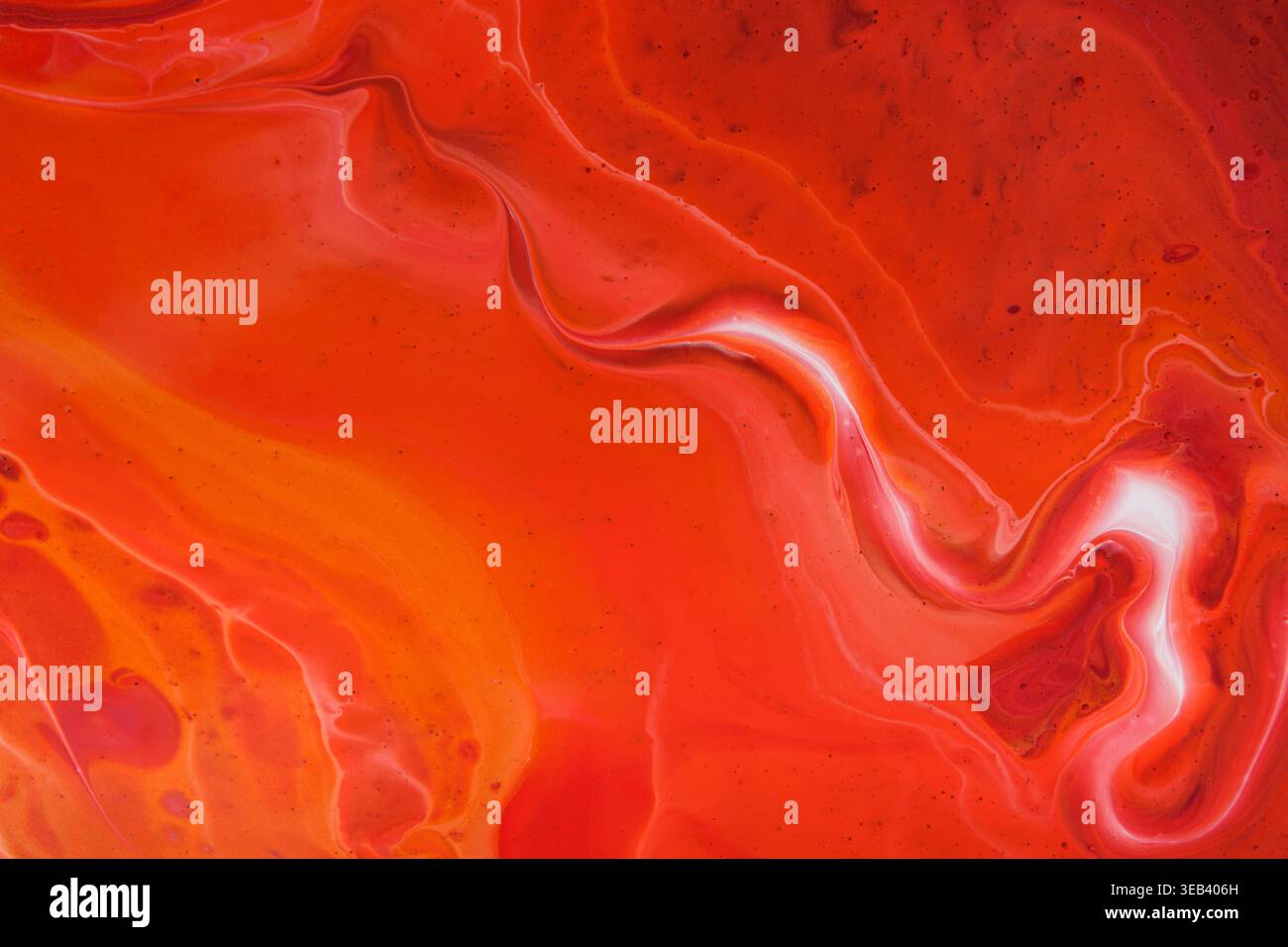 Vibrant Red Abstract Artwork Showcasing Fluid Patterns Inspired by Nature Stock Photo