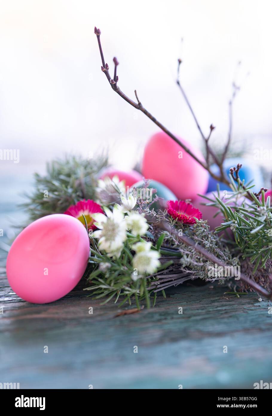 easter nest, easter decoration, easters, easter decorations Stock Photo