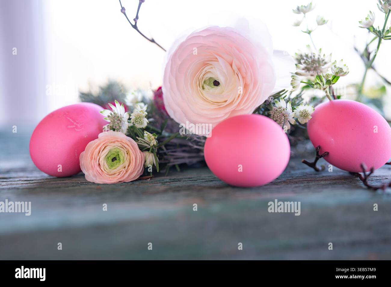 easter nest, easter decoration, easter time, easters, easter decorations Stock Photo