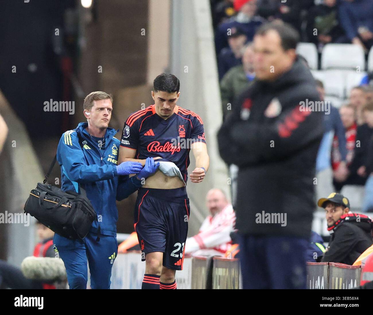 Sunderland, England, 24th April 2026. Jair Cunha of Nottingham Forest ...