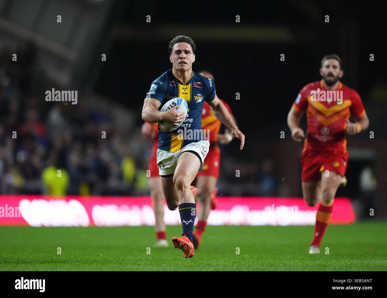 Leeds' Brodie Croft breaks though to score during the 2026 Betfred ...