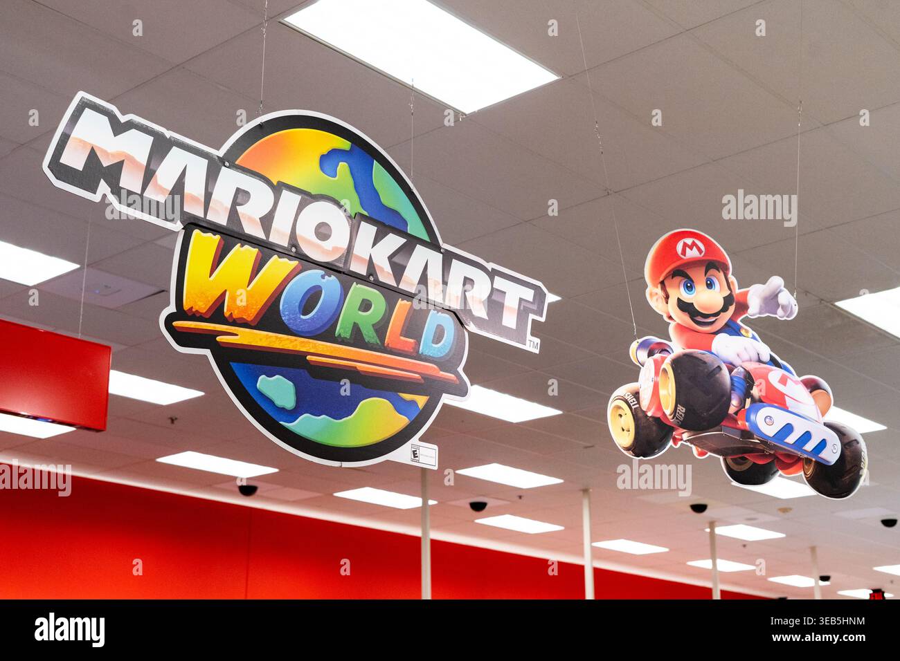 Nintendo Mario Kart World Promotional Signage Featuring Mario Character ...